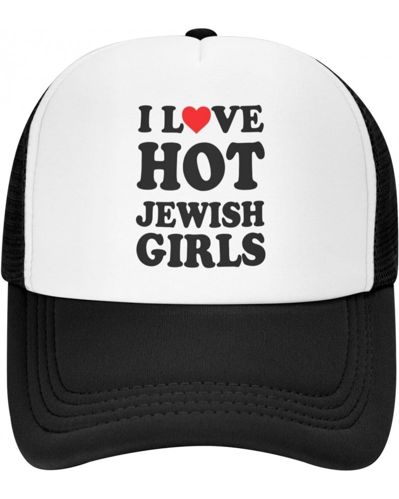 I Heart-Love Hot Jewish Girls-Hat Funny Trucker Hats Gag Funny Hats for Men Crazy Hats for Adults Vintage Baseball Caps $9.88...