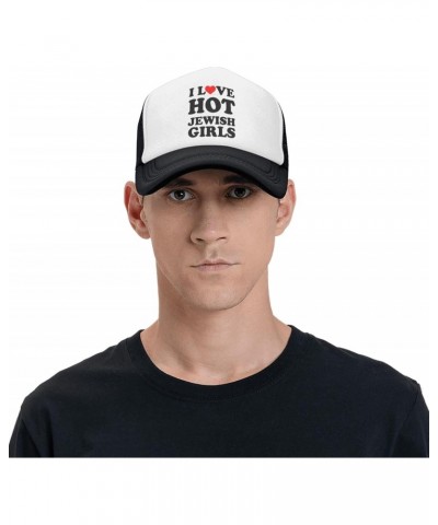 I Heart-Love Hot Jewish Girls-Hat Funny Trucker Hats Gag Funny Hats for Men Crazy Hats for Adults Vintage Baseball Caps $9.88...