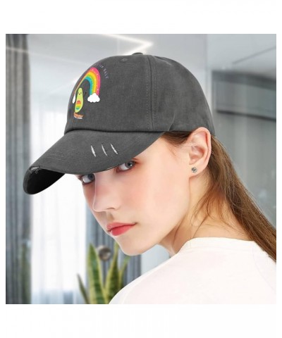 Womens Baseball Cap Avocado Hiking Hats for Women Baseball Caps Light Weight he is My betterr Half Baseball Cap Women Dark Gr...