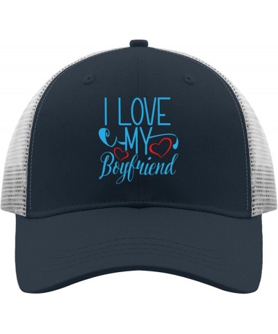 i Love My Boyfriend Baseball Cap Garden hat Apricot Womens Baseball hat Gifts for Mom Hiking Caps Marine Blue $10.30 Baseball...