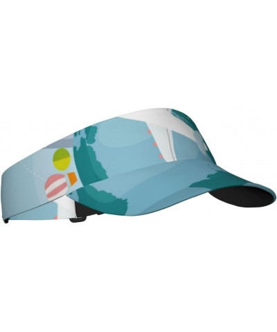 Dreaming Travel Visor Hats for Women Adult Unisex Tennis Golf Sun Hat Adjustable Summer Outdoor Sports Ultraviolet Protection...