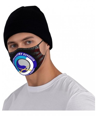 Army 29th Infantry Division Face Mask Washable Reusable Adults Breathable with 2 Filters Black $9.38 Balaclavas