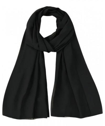 Premium Chiffon Hijab Head Scarf Shawl Wrap for Muslim Women Lightweight Black $7.64 Scarves