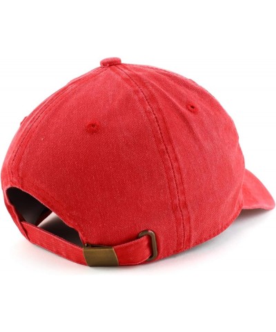 Established 1986 Embroidered 38th Birthday Gift Pigment Dyed Washed Cotton Cap Red $13.99 Baseball Caps