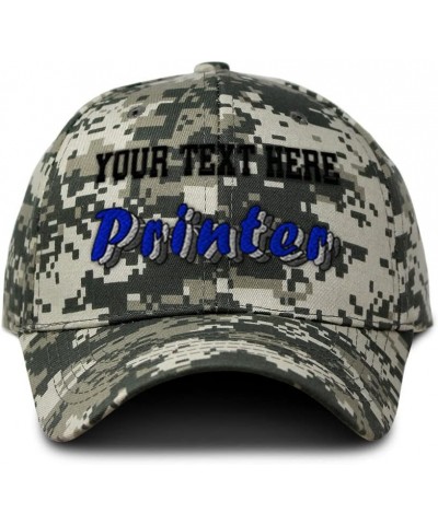 Camo Baseball Cap Printer Cotton Hunting Dad Hats for Men & Women Pixel Camo Personalized Text Here $14.70 Baseball Caps