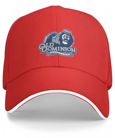 Old Dominion University Logo Unisex Classic Hat Adjustable Fashion Casquette for Men Women Red $13.18 Baseball Caps