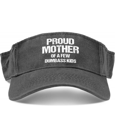 Proud Mother of A Few Dumbass Kids Hats Visor Hat for Adult Sun Visor Flodable Running Hats Allblack $8.39 Bucket Hats