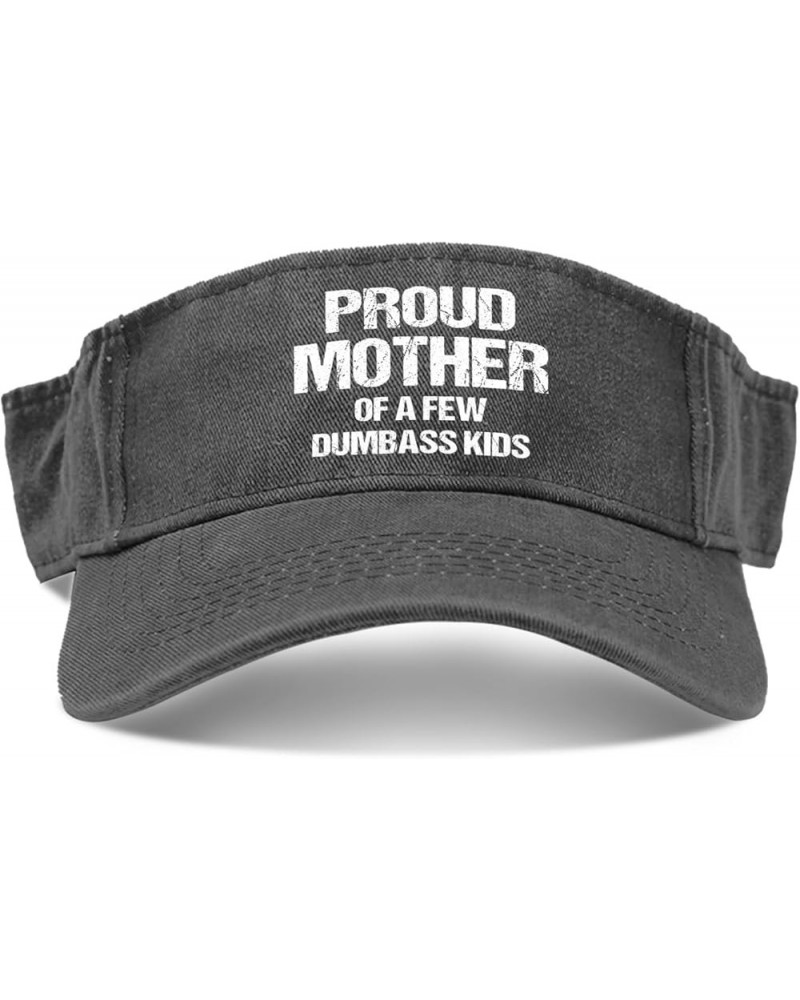 Proud Mother of A Few Dumbass Kids Hats Visor Hat for Adult Sun Visor Flodable Running Hats Allblack $8.39 Bucket Hats