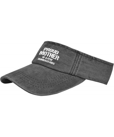 Proud Mother of A Few Dumbass Kids Hats Visor Hat for Adult Sun Visor Flodable Running Hats Allblack $8.39 Bucket Hats