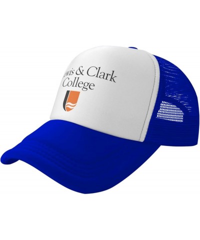 Lewis & Clark College Breathable Mesh Hat with Team Logo Fashion Trucker Hats Adjustable Baseball Cap Blue $13.43 Baseball Caps