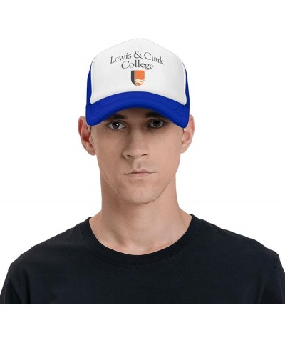 Lewis & Clark College Breathable Mesh Hat with Team Logo Fashion Trucker Hats Adjustable Baseball Cap Blue $13.43 Baseball Caps