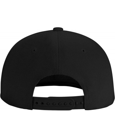 Don't Bother Me Right Meow Flat Brim Hip Hop Baseball Cap Adjustable Vintage Unisex Trucker Caps Black $12.14 Baseball Caps