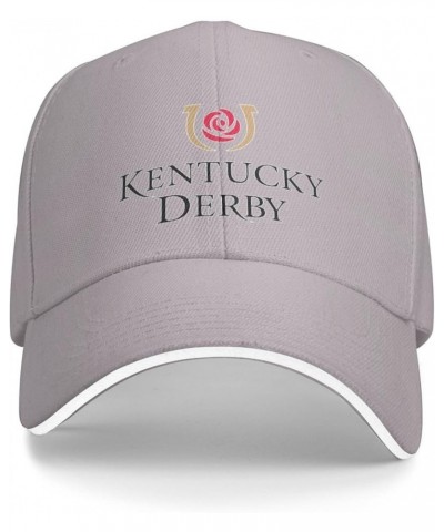 Kentucky-Derby Trucker Hat, Men Baseball Hat, Adjustable Hat, Western Country Hat, Sports Tourism Hat Women Hat Gray $11.39 B...