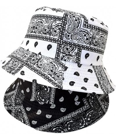 Summer Bandana Bucket Hats for Men Women Fashion Hip Hop Paisley Bandanas Sun Hat Outdoor Beach Caps Fisherman Hat Colorful B...