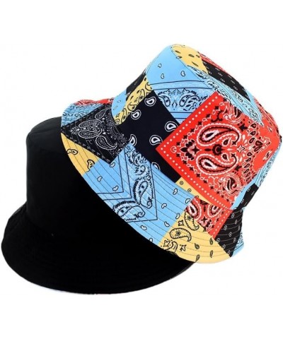 Summer Bandana Bucket Hats for Men Women Fashion Hip Hop Paisley Bandanas Sun Hat Outdoor Beach Caps Fisherman Hat Colorful B...