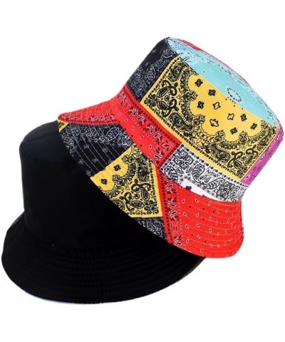 Summer Bandana Bucket Hats for Men Women Fashion Hip Hop Paisley Bandanas Sun Hat Outdoor Beach Caps Fisherman Hat Colorful B...