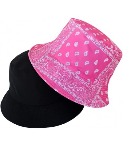 Summer Bandana Bucket Hats for Men Women Fashion Hip Hop Paisley Bandanas Sun Hat Outdoor Beach Caps Fisherman Hat Colorful B...