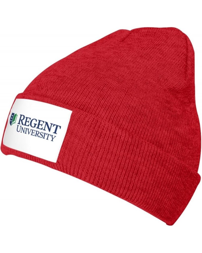 Regent University Stretch Beanie Knit Hat for Men Women Winter Fall Spring Warm Cap Red $11.53 Skullies & Beanies