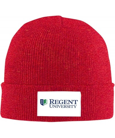 Regent University Stretch Beanie Knit Hat for Men Women Winter Fall Spring Warm Cap Red $11.53 Skullies & Beanies