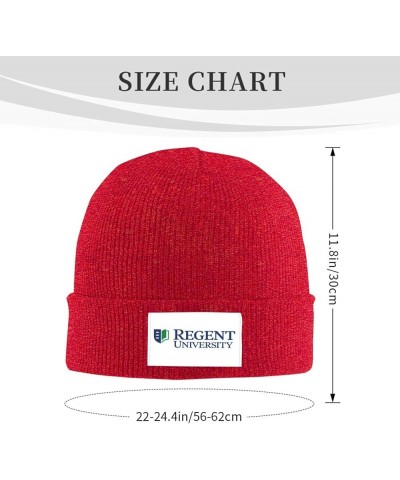 Regent University Stretch Beanie Knit Hat for Men Women Winter Fall Spring Warm Cap Red $11.53 Skullies & Beanies