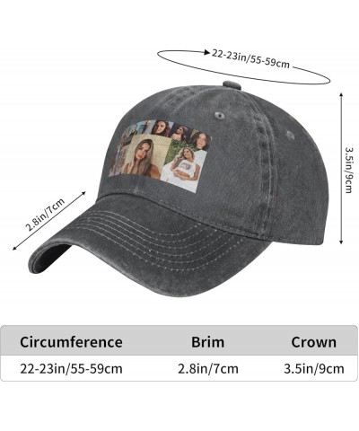 Addison Music Rae Hats for Men Women, Classic Adjustable Mesh Washed Denim Baseball Cap Hat Black Deep Heather $8.39 Baseball...