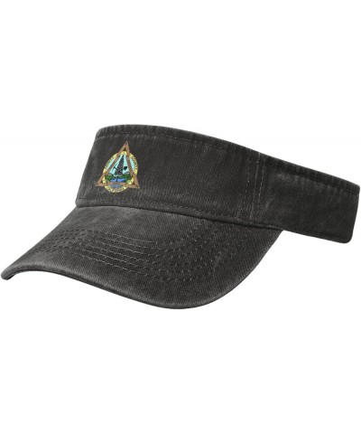 Seal of Trinity County, California Sun Visor Hats for Women Men Sun Hat Cotton Golf Hat Vintage Baseball Cap Black $13.05 Visors