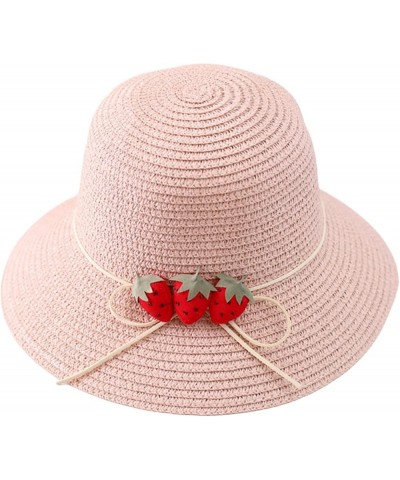 Ladies Sun Hat Fashion All Travel Trend Ladies Sun Beach Hat Women Beach Hats for Summer Pink $8.43 Sun Hats