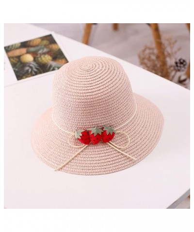 Ladies Sun Hat Fashion All Travel Trend Ladies Sun Beach Hat Women Beach Hats for Summer Pink $8.43 Sun Hats