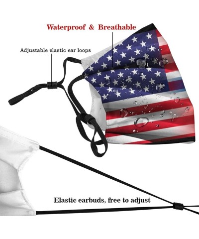 American Norwegian Flag Face Mask Washable Reusable Adults Breathable with 2 Filters Black $12.81 Balaclavas