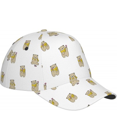 Cute Bear Baseball Cap Men Women - Classic Adjustable Plain Hat Cute Bear14 $28.04 Baseball Caps