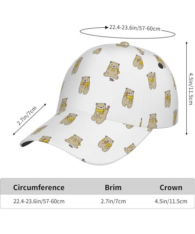 Cute Bear Baseball Cap Men Women - Classic Adjustable Plain Hat Cute Bear14 $28.04 Baseball Caps