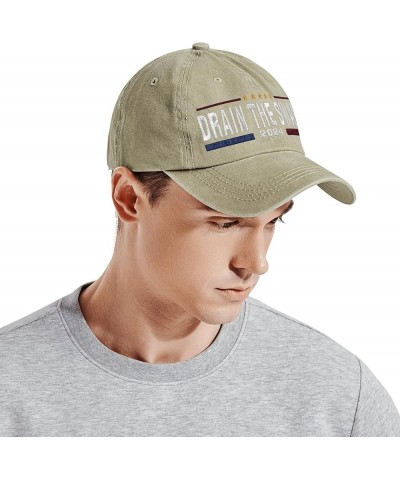 Unisex Cowboy Hat Adjustable Embroidered Cowboy Caps Trucker Hat Dad Hats Khaki $14.55 Cowboy Hats