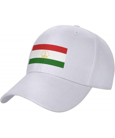 Adjustable Flag of Tajikistan Baseball Caps for Men Women Hat Truck Driver Hats Funny Baseball Cap White $10.26 Baseball Caps