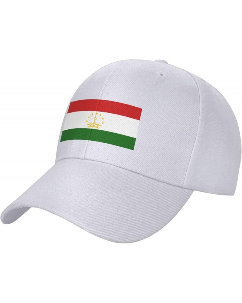 Adjustable Flag of Tajikistan Baseball Caps for Men Women Hat Truck Driver Hats Funny Baseball Cap White $10.26 Baseball Caps