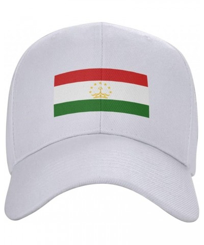 Adjustable Flag of Tajikistan Baseball Caps for Men Women Hat Truck Driver Hats Funny Baseball Cap White $10.26 Baseball Caps