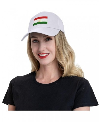 Adjustable Flag of Tajikistan Baseball Caps for Men Women Hat Truck Driver Hats Funny Baseball Cap White $10.26 Baseball Caps