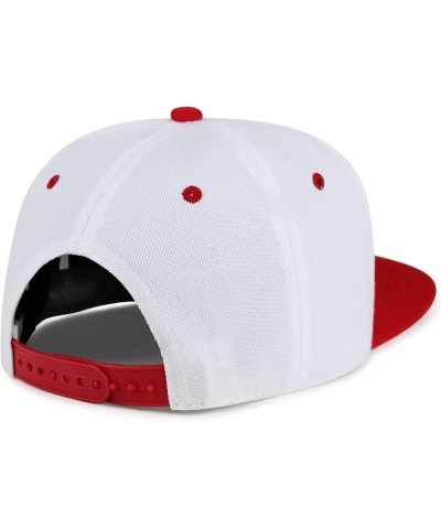 Ying Yang Hip-Hop Snapback Hat Embroidered Baseball Cap Asian Meditation 49. White/Red $13.24 Baseball Caps