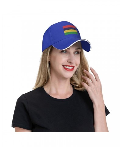 Flag of Mauritius Baseball Cap for Men Women Adjustabl Unisex Golf Dad Hat Blue $9.33 Baseball Caps