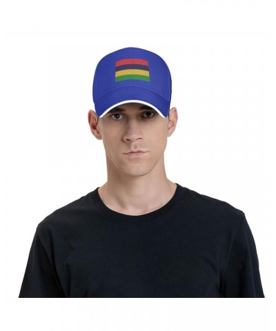 Flag of Mauritius Baseball Cap for Men Women Adjustabl Unisex Golf Dad Hat Blue $9.33 Baseball Caps