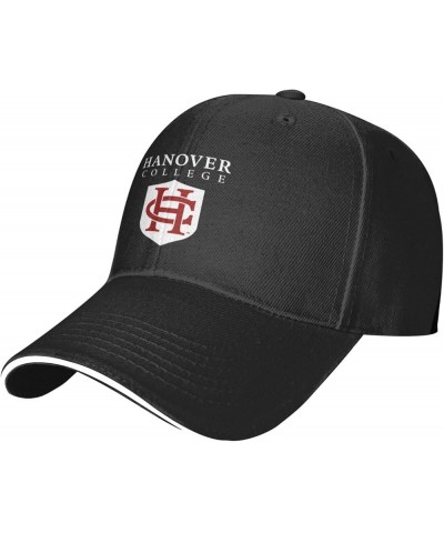 Hanover College Logo Sandwich Cap Unisex Classic Baseball Capunisex Adjustable Casquette Dad Hat Black $11.17 Baseball Caps