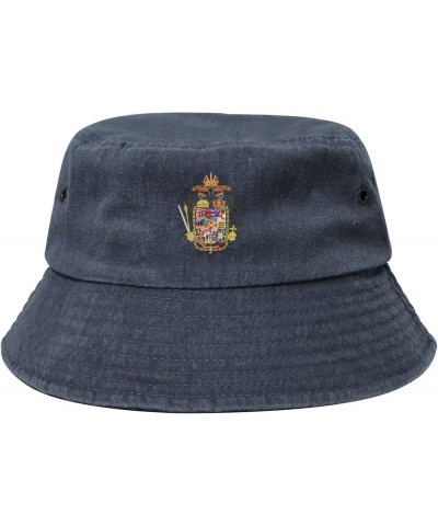 Fantasy arms Austrian-Czech Empire Bucket Hat for Men Women Outdoor Washed Cotton Sun Hats Travel Beach Hat Navy Blue $14.35 ...