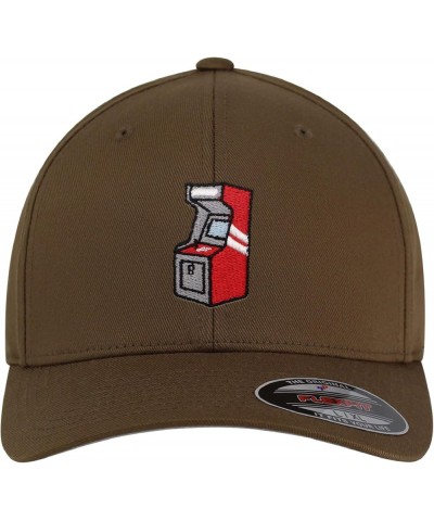 Flexfit Retro Game Machine Embroidered Baseball Cap Funny Khaki $14.09 Baseball Caps