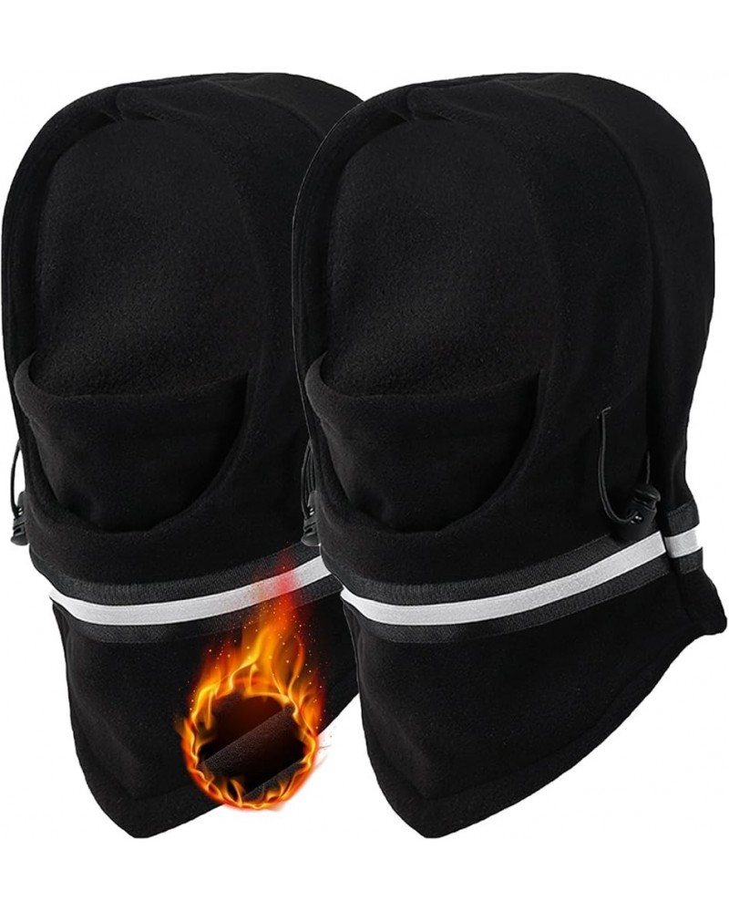 Ski Mask Balaclava Face Mask for Winter Fleece Face Cover Headwear for Men Women Black $15.05 Balaclavas