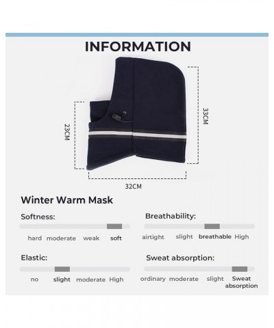 Ski Mask Balaclava Face Mask for Winter Fleece Face Cover Headwear for Men Women Black $15.05 Balaclavas