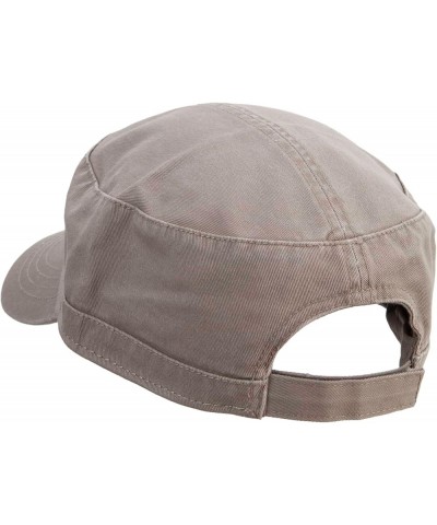 Lucky Clover Hat Embroidered Garment Washed Adjustable Army Cap Dk Khaki $20.49 Baseball Caps