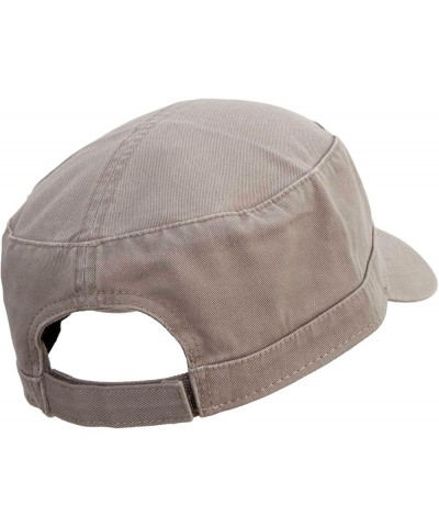 Lucky Clover Hat Embroidered Garment Washed Adjustable Army Cap Dk Khaki $20.49 Baseball Caps