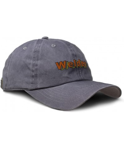 Soft Washed Baseball Cap Welder Cotton Dad Hats for Men & Women Grey Design Only $13.92 Baseball Caps