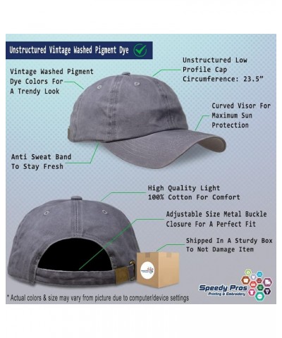 Soft Washed Baseball Cap Welder Cotton Dad Hats for Men & Women Grey Design Only $13.92 Baseball Caps