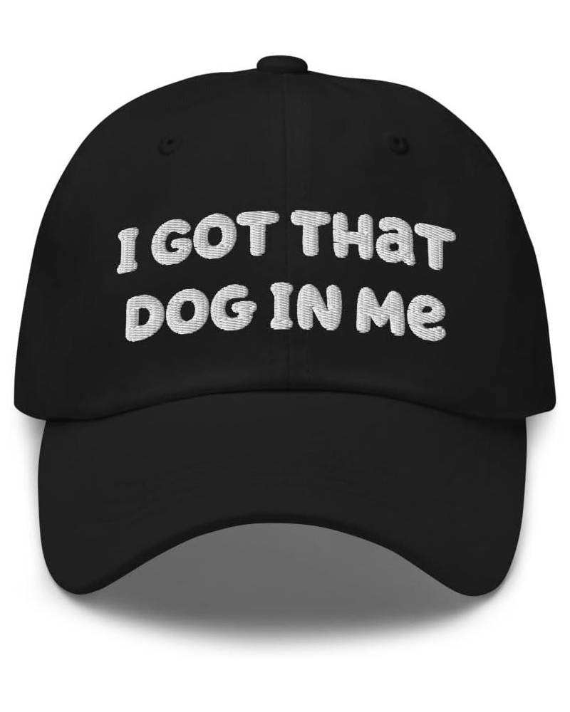 Hot Dog Lover Classic Dad Hat, I Got That Dog in Me- Embroidery Black $22.31 Baseball Caps