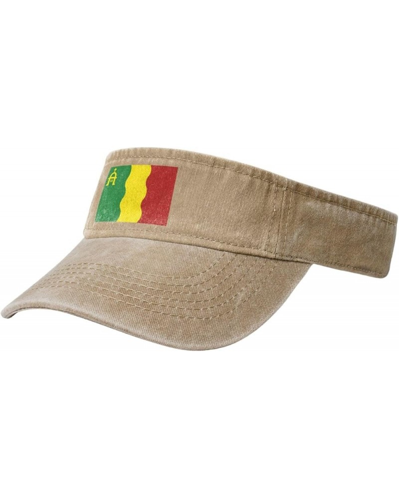 Loiza Flag Sun Visor Hats for Women Men Adjustable Cooling Sports Sun Hats Cotton Golf Cap Natural $14.04 Sun Hats